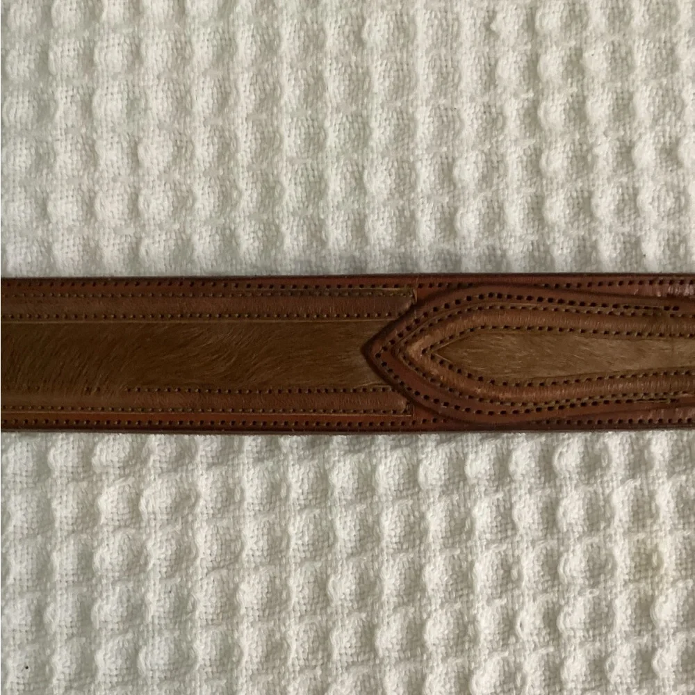Hand Crafted Leather and Horse Hair Men’s size 42 Belt